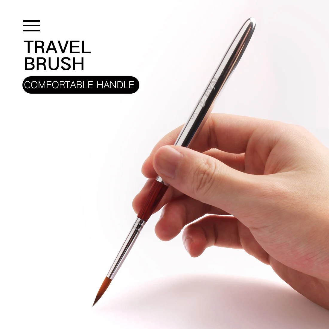 YIHUALE New Arrivals Brush Portable Travel Version Watercolor Brushes Natural Kolinsky Red Sable Hair Watercolor Painting Brush
