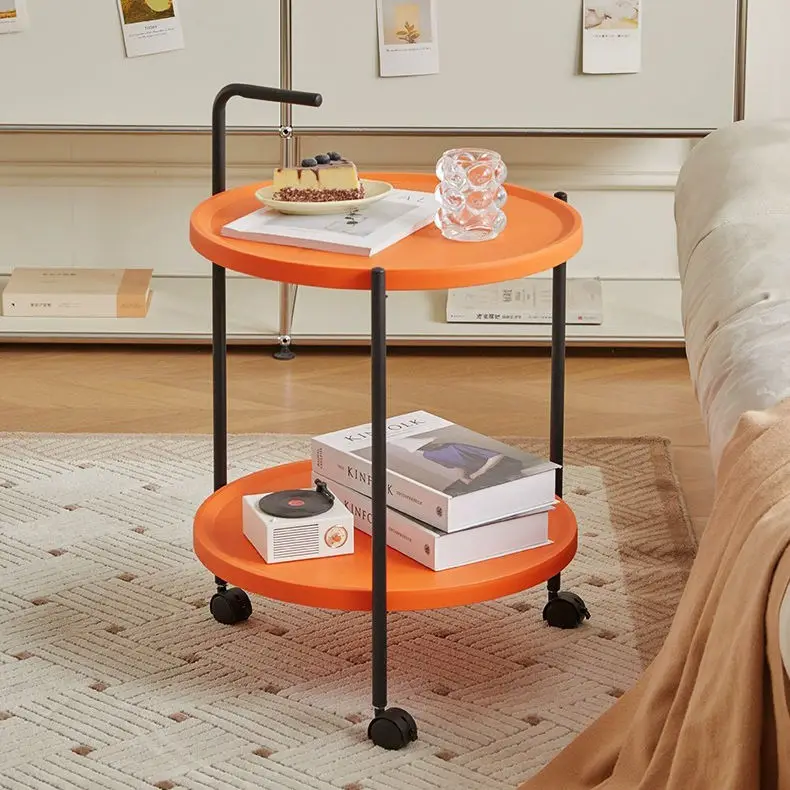 New Coffee Table Metal Nordic Living Room Furniture Set Oak Round Black Bed Wood Modern Luxury Side Coffee Tea Accent End Tables