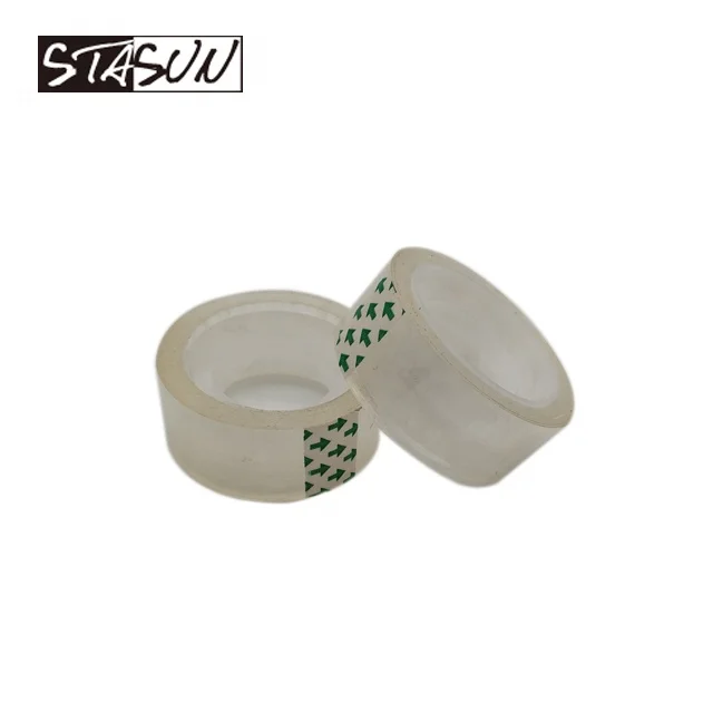 STASUN Custom Size Clear Transparent BOPP Adhesive Tape School Student Tape Cellulose Tape