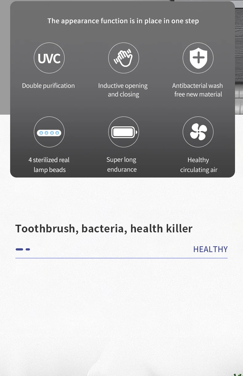 uv toothbrush holder