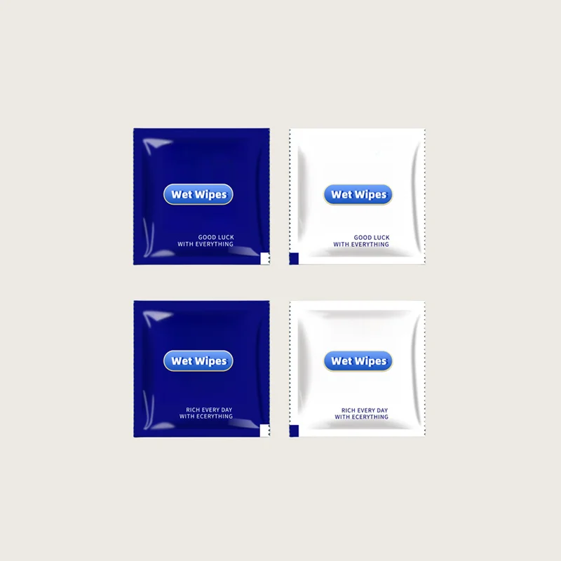 Custom Design Single Packed Cleaning Wet Tissue Individual Pack Small Mini Hand And Mouth Wipes Sachet Wet Wipe For Restaurant