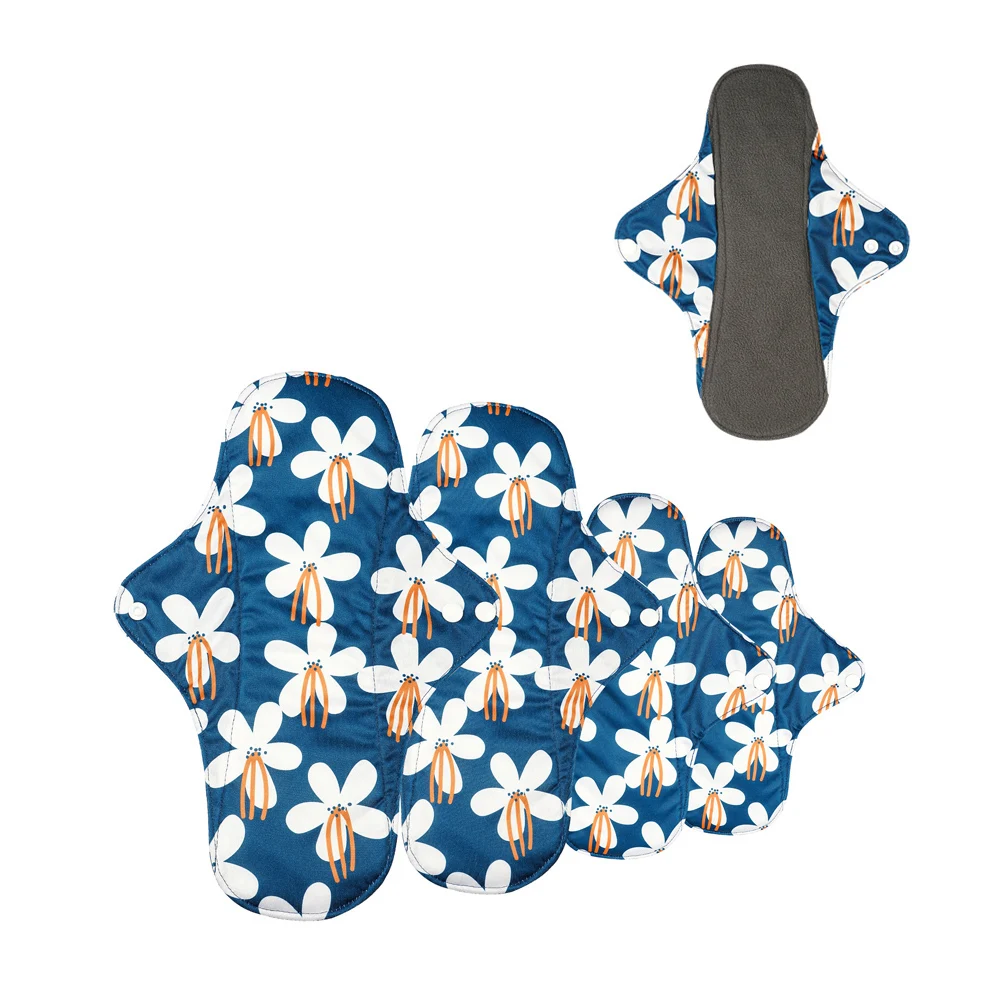 Happyflute washable bamboo reusable menstrual pads sanitary pads napkin