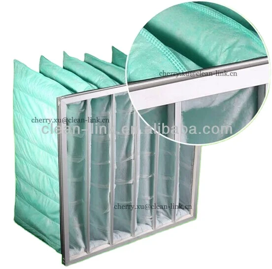 G4 F5 F6 F7 F8 F9 Anti-static Pocket Filter Pocket Air Filter For Dust Collection AHU, ACU, room air purifiers