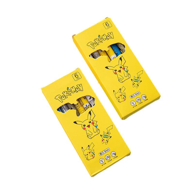 High Quality Cute Cartoon Pikachu Style Clip Press Pen INS Student Exam ST Pens Tip Smooth Writing 0.5mm Carbon Black Pen