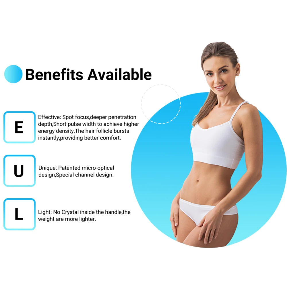 Europe Best Selling 2 Handle Non Crystal Laser Hair Removal 755 808 1064 Diode Laser Hair Removal Machine For All Skin Type