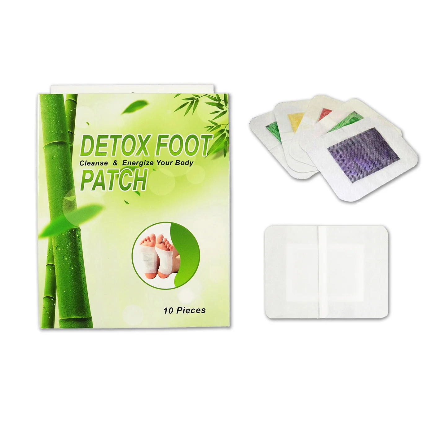 Natural herbal Vinegar charcoal bamboo detox foot patch herb pad for ginger chinese medicine detox