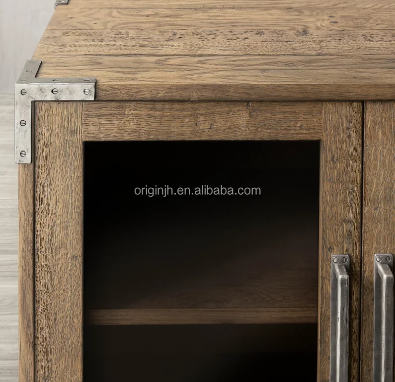 Exclusive and meticulous living room wooden furniture set handcrafted luxury oak living room oak tv cabinet console