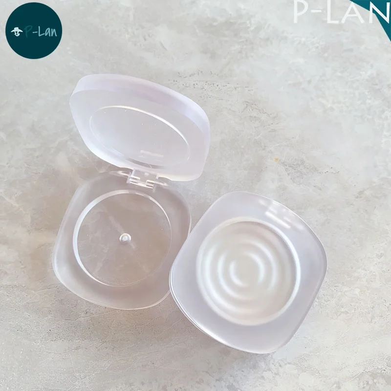 P-LAN Hot Sale 42mm Pan Frosted Empty Blush Face Powder Compact Case Custom Logo Press Powder Compact Case Packaging With Pan