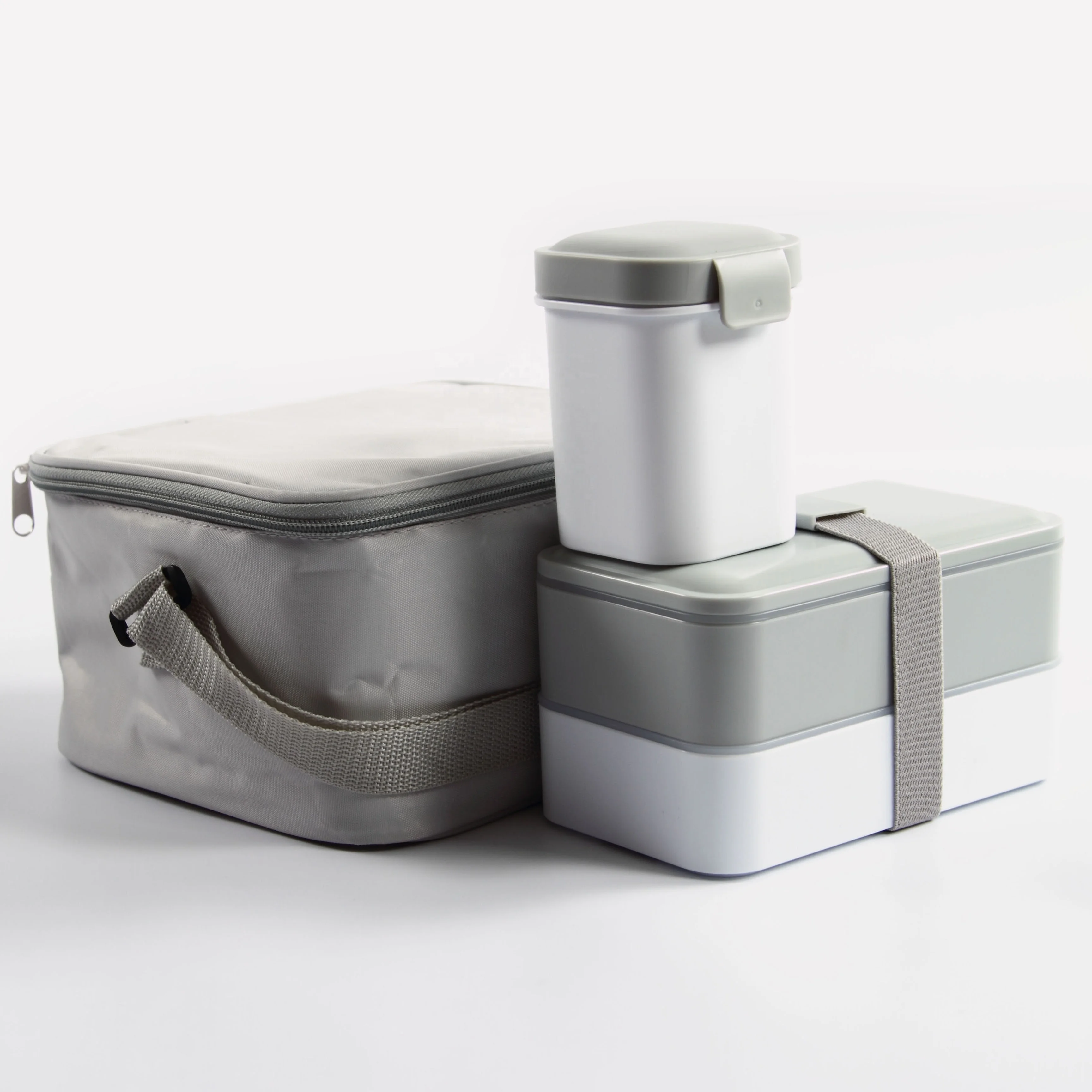 3 in 1 Lunch Box with Cooler Bag and Tumbler Set Bento Box Plastic Lunch Box Container All in One Lunch Kit