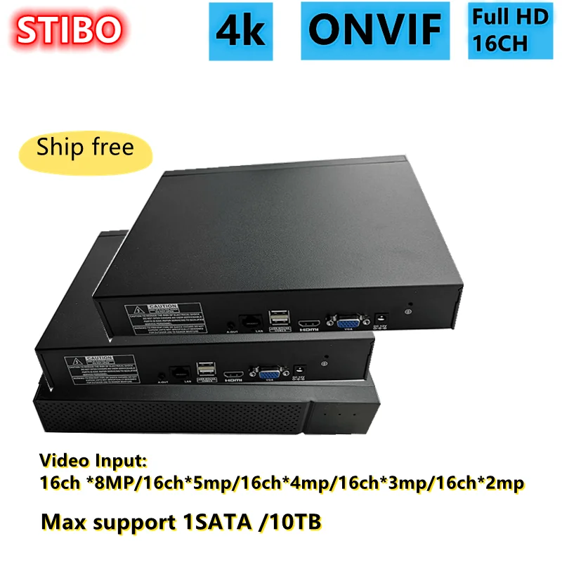 UNV oem brand 16CH 4K 8MP NVR 1SATA Max 10TB HDD Network Video Recorder For IP Camera App mobile CMS monitor compatible uniview