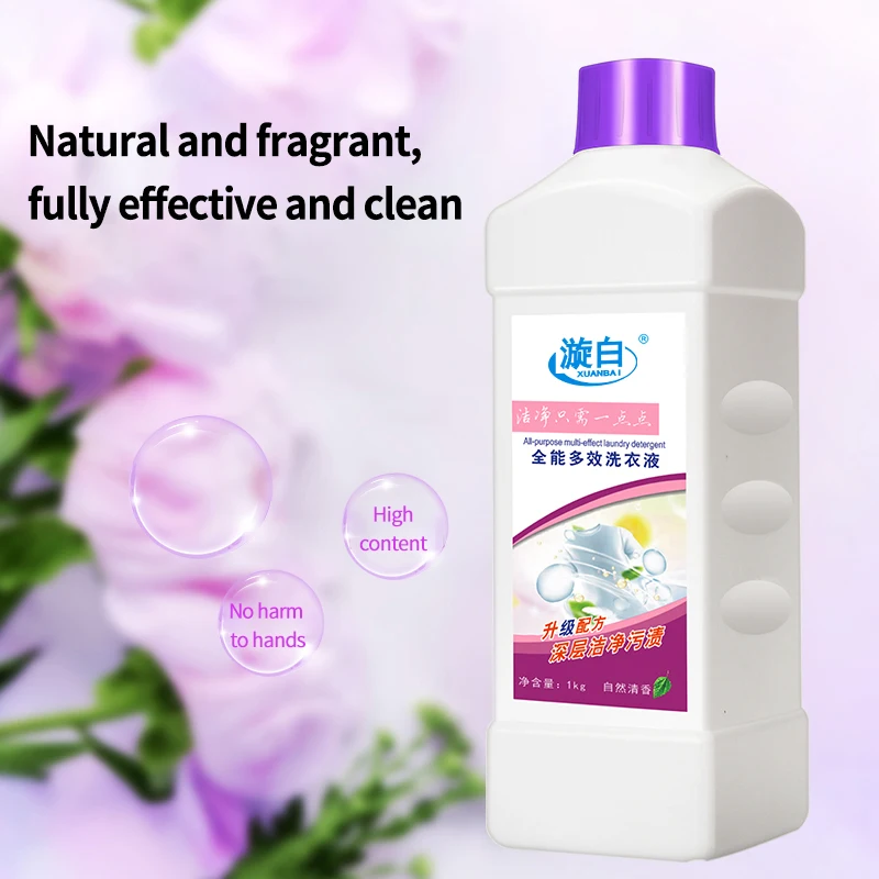 Wholesale Detergent Factory 1kg Bottled Laundry detergent OEM ODM Liquid detergeng High foam cleaner Laundry detergent wholesale