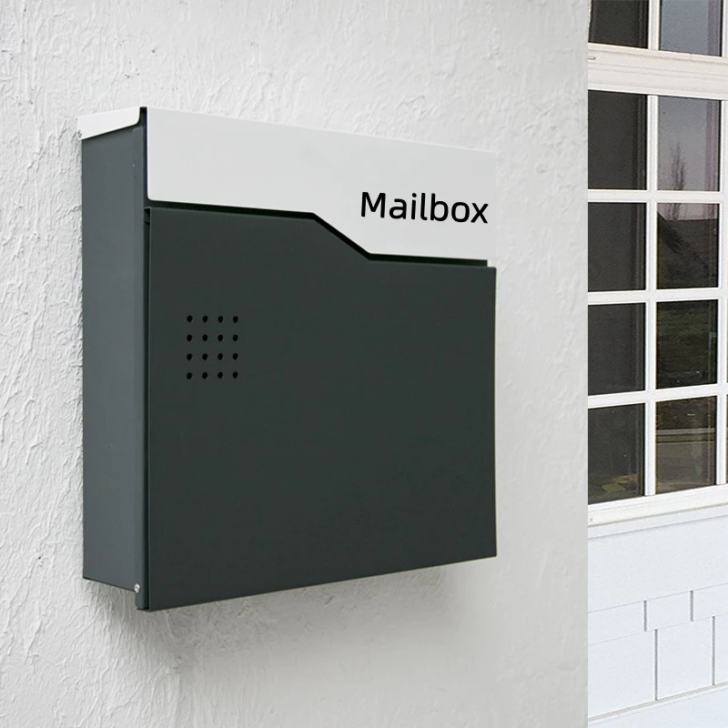 High quality stainless steel wall mounted post box parcel box mail box metal outdoor