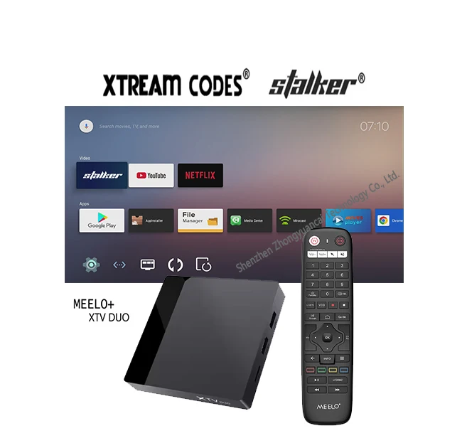 Free shipping 24hour streaming IPTV Box 4K Stalker XTV DUO Android TV Box Android 11 2G16G 5G Dual WiFi Set Top Box MEELO