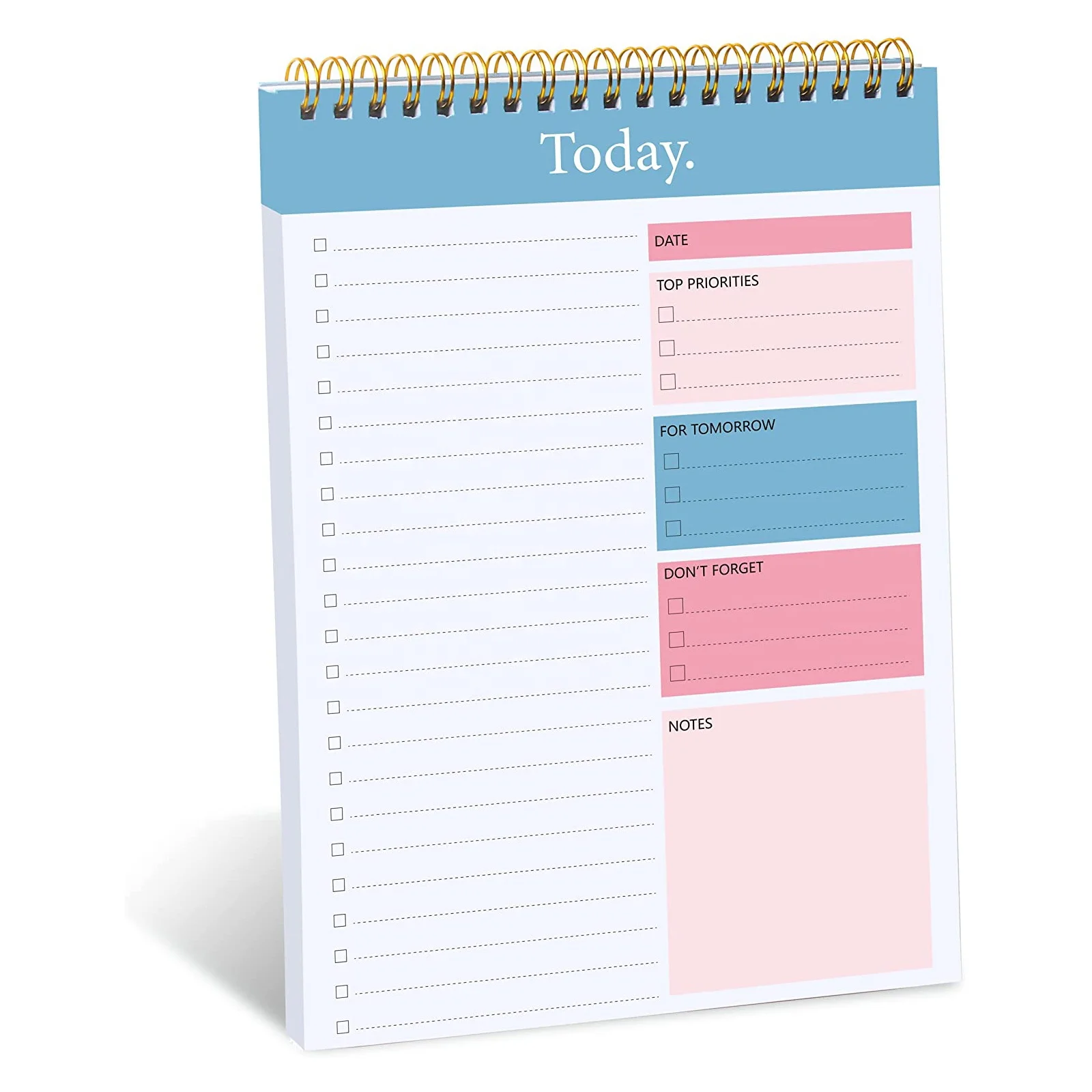 Undated 52 Sheets Tear Off Daily To Do List Planner Notepad Checklist with Hourly Schedule for Tasks