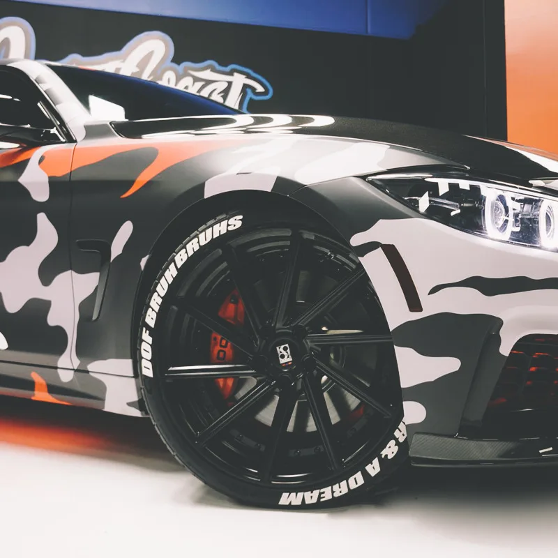 Универсальная резиновая 3d-наклейка для тюнинга автомобиля с