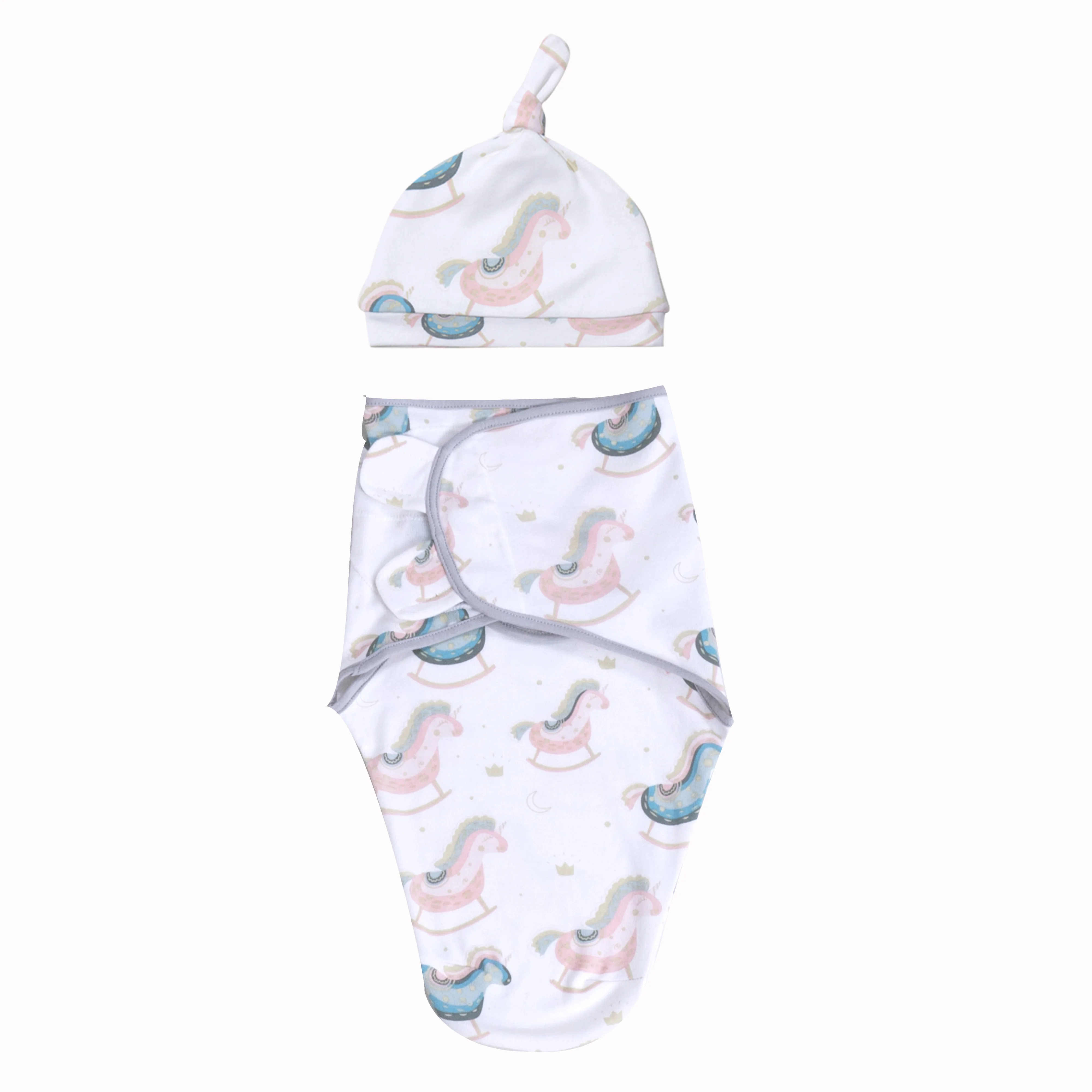 
Wholesale newborn baby sleeping bag cartoon printed 100% cotton baby suit super soft and comfortable 
