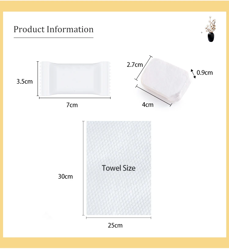 Eco-friendly Biodegradable Disposable Tablets Face Tissue Towel  Compressed Disposable Face Towel