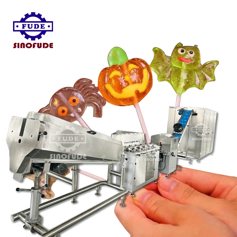 High yiled customized lollipop forming production line multifunctional automatic hard candy lollipop make machine