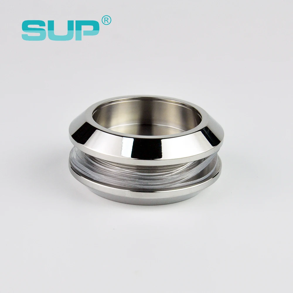 matte black gold diameter 48 mm drilling stainless steel finger pull round glass shower door handles