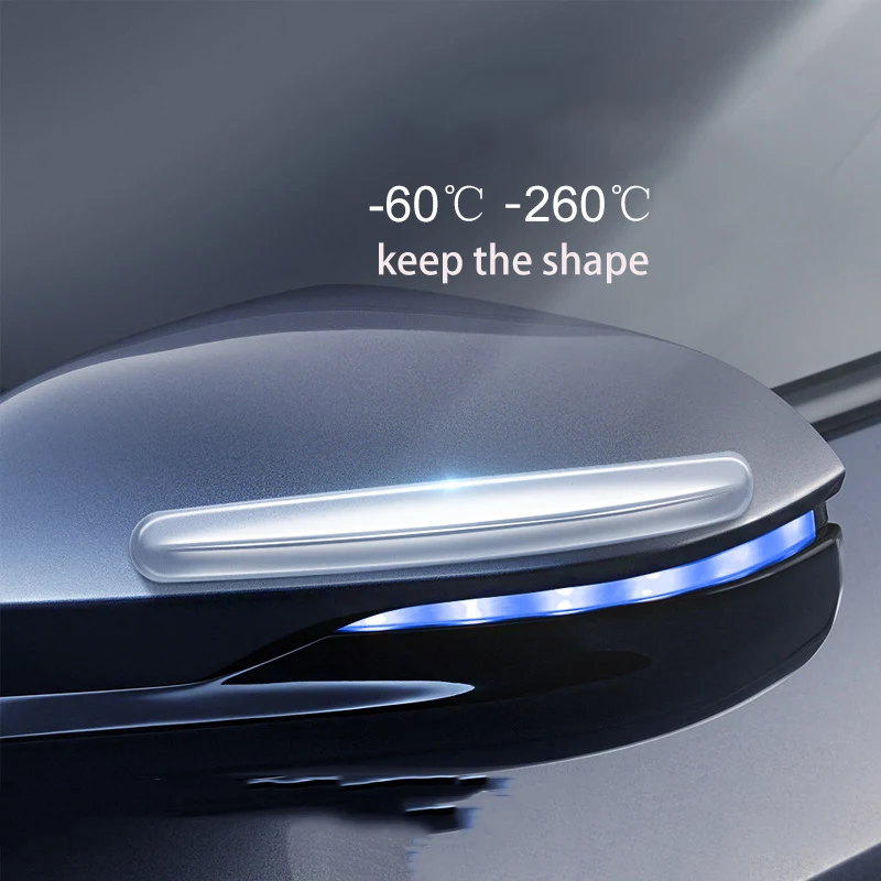 2Pcs/4Pcs Auto Edge Protector Strip New invisible silicone anti-collision strip  paste anti-scratch glue strip protective