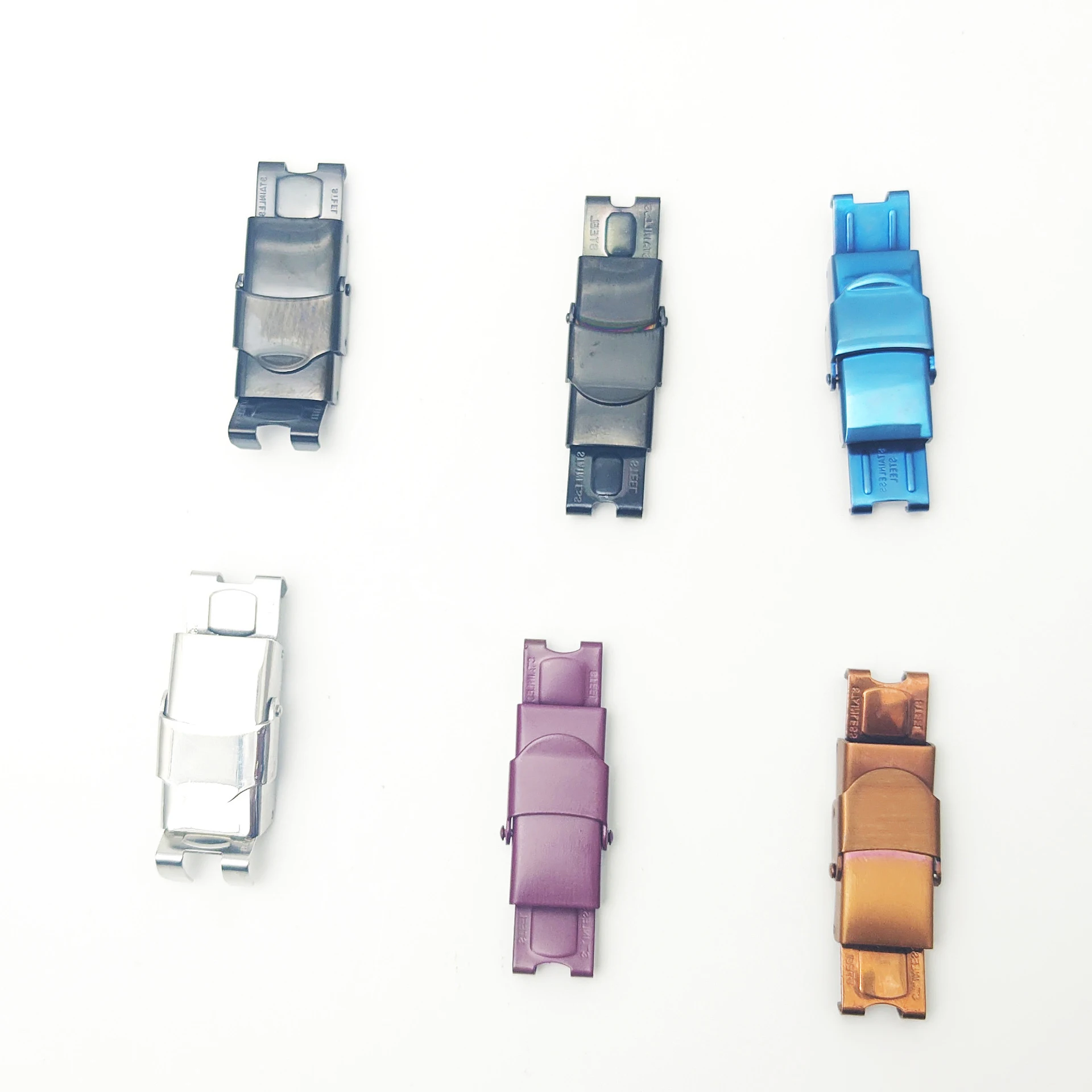 Stainless steel Metal clasp braided leather rope bracelet connection buckle clasps for jewelry making