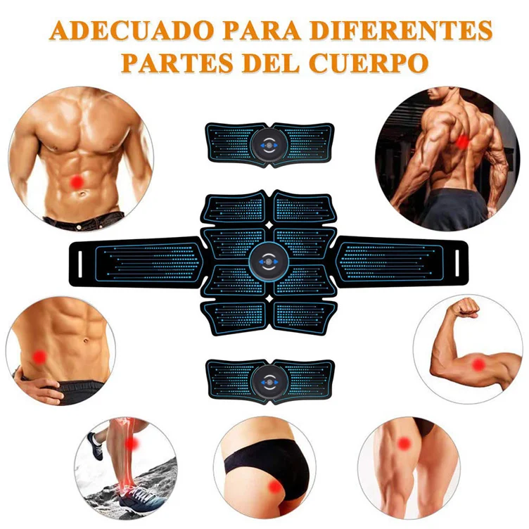 Fitness Training Gear  Machine Muscle Stimulation Vibration Belt Abs Trainer Ems Abdominal Muscle Stimulator Belt