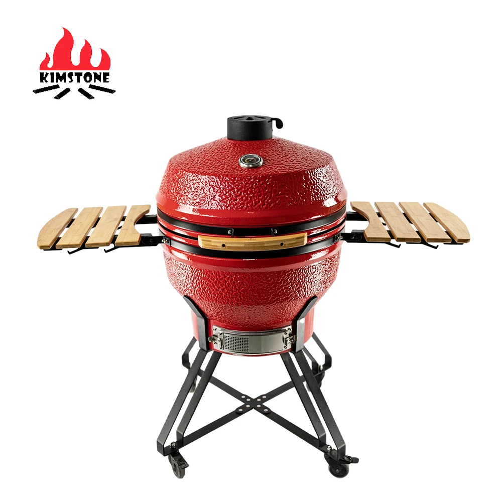 KIMSTONE 26 inch Parrilla Factory Direct Sale Charcoal BBQ Outdoor Ceramic Kamamdo Grill