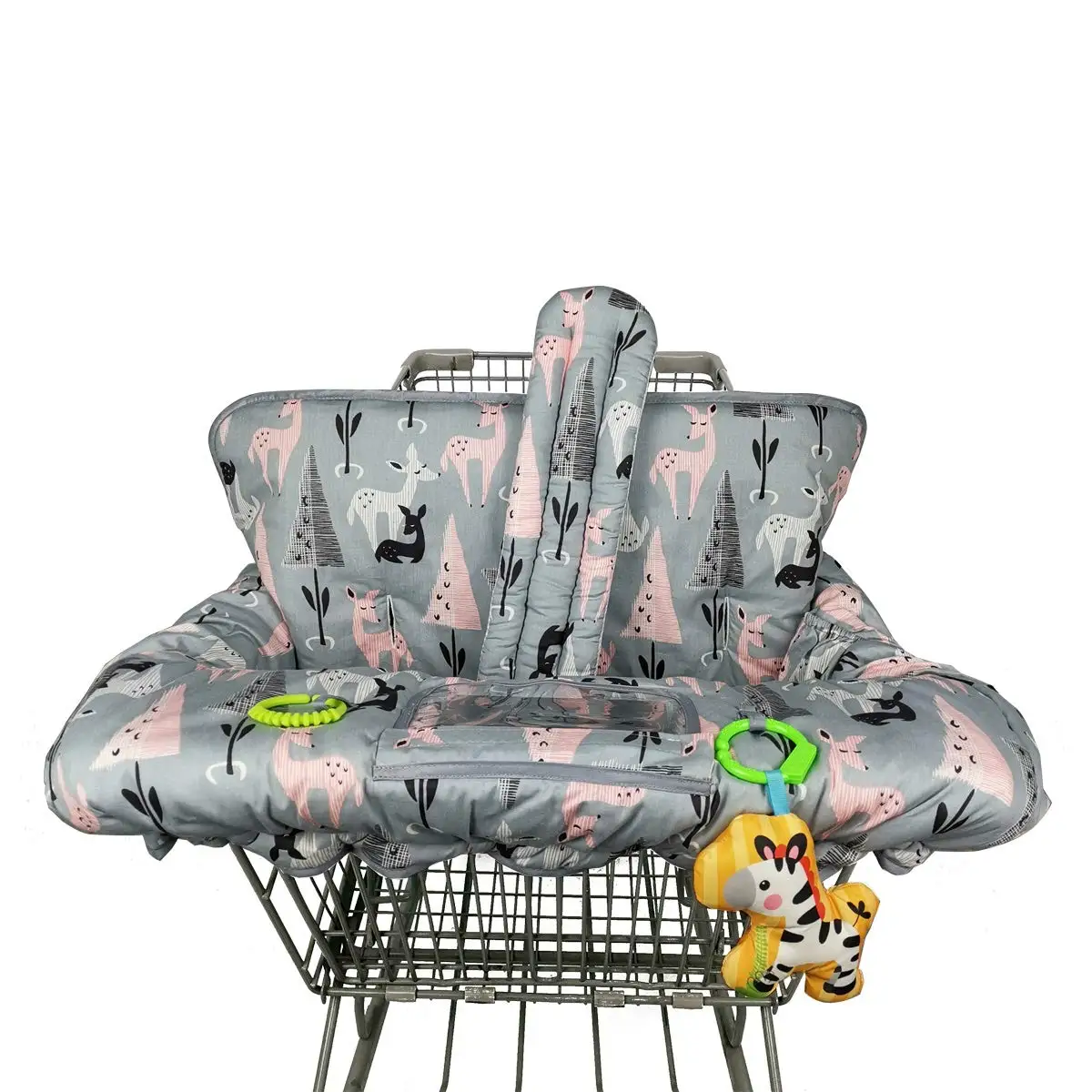 Customized Baby Shopping Cart Cover New Baby Products OEM 2-in-1 Baby Shopping Cart Cover High Chair Cover
