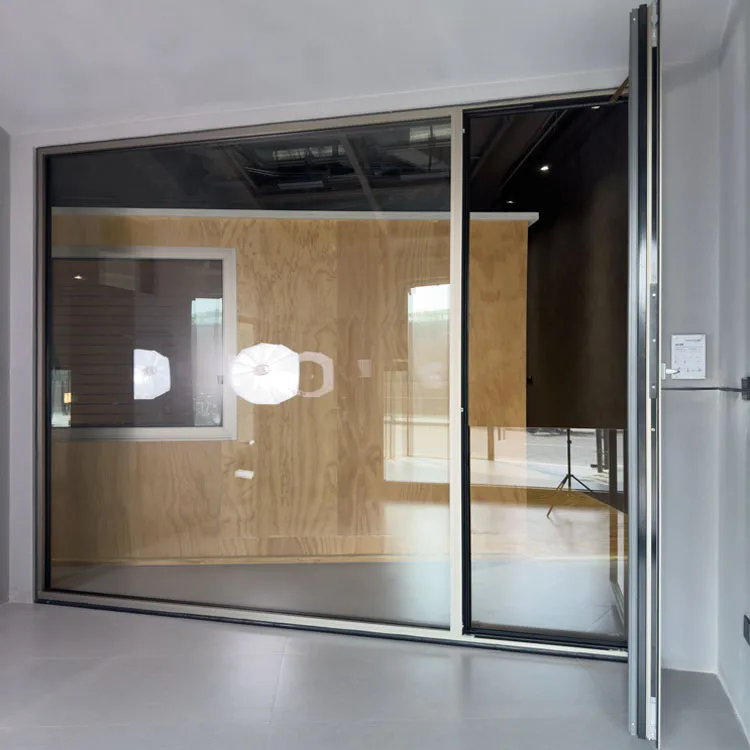 Double Glazed Glass Automatic Open System Aluminum Electric Tilt And Turn Window