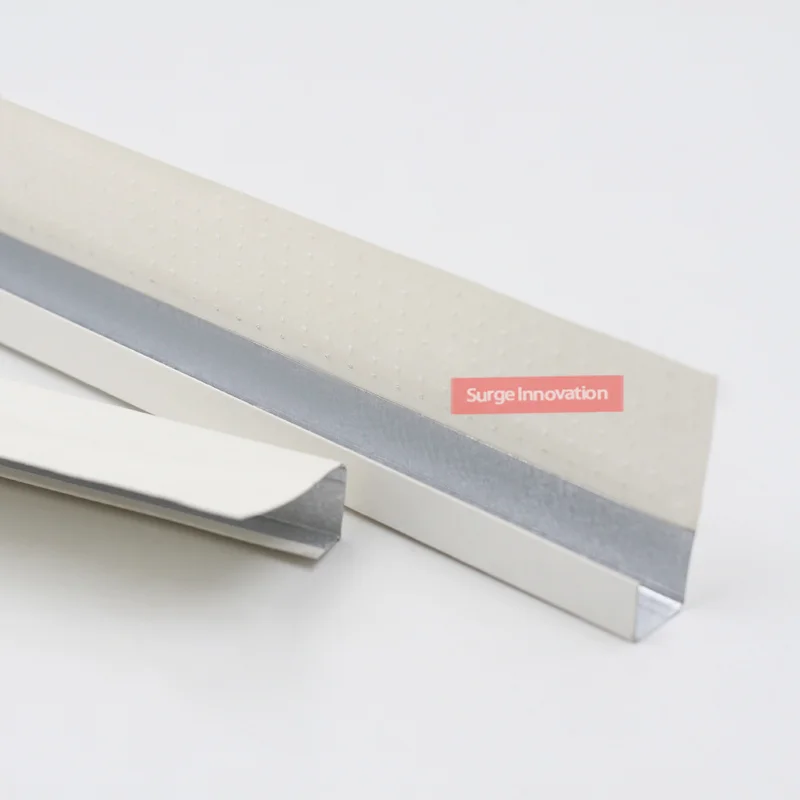 J metal corner bead adhesive