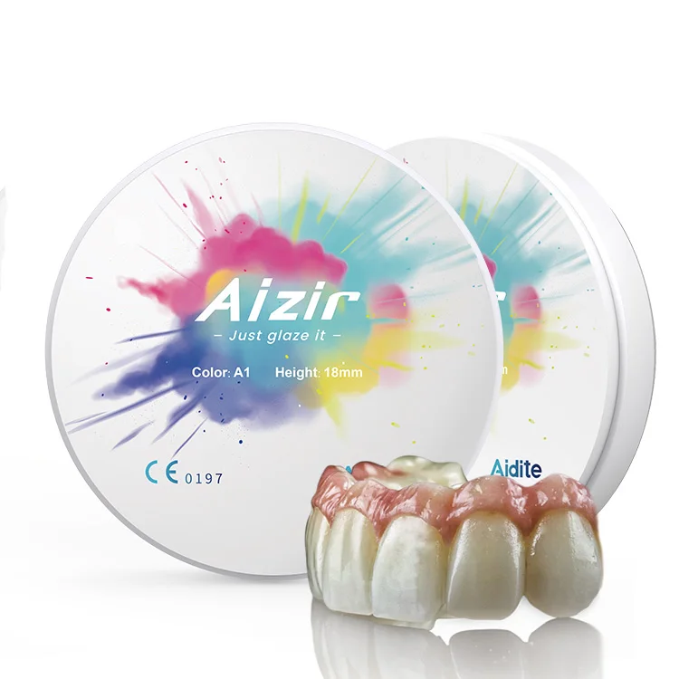 Aidite Aizir Zircon Block 98mm Cad/Cam CE ISO Certificate Dental CAD CAM Price Zirconia Block