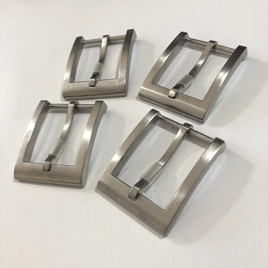 Декоративная пряжка для ремня из титана GR5 TC4 без никеля с отделкой щеткой