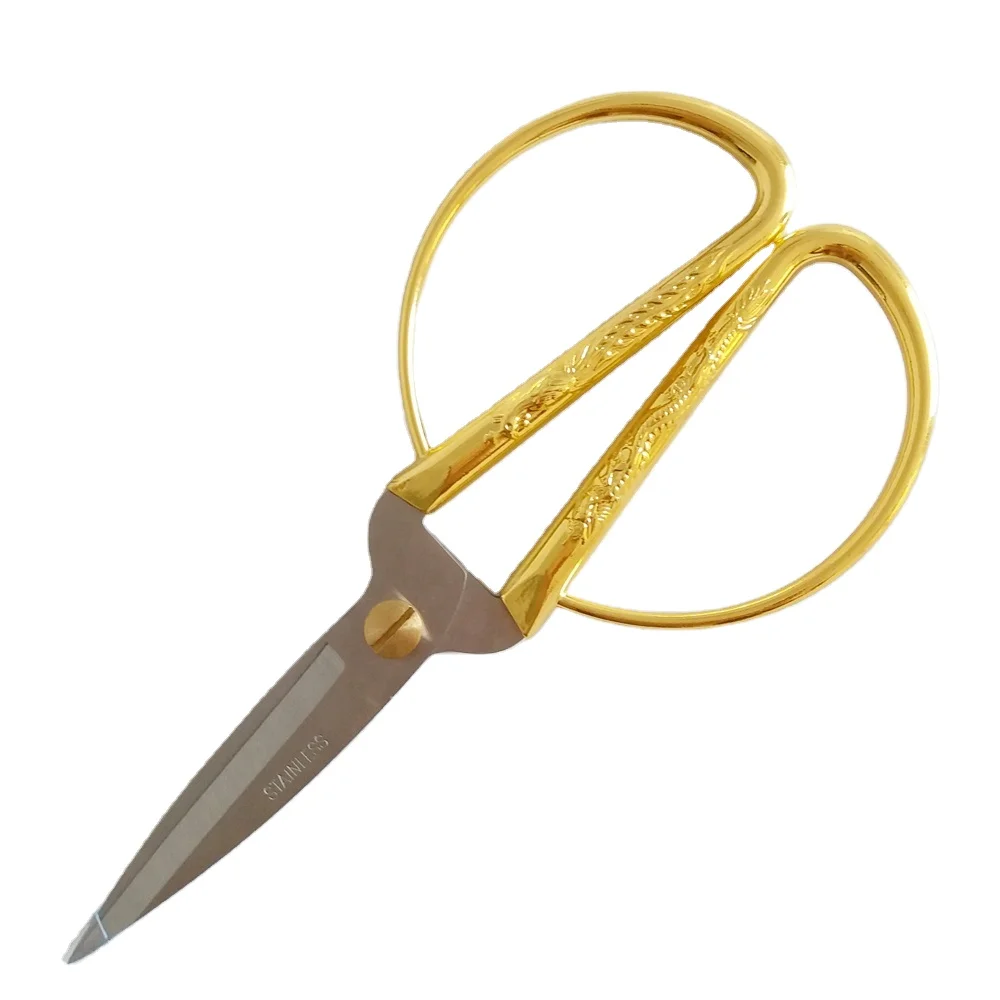 Wholesale Multifunction Kitchen Scissors Shears Scissors with Gold Plated Handle