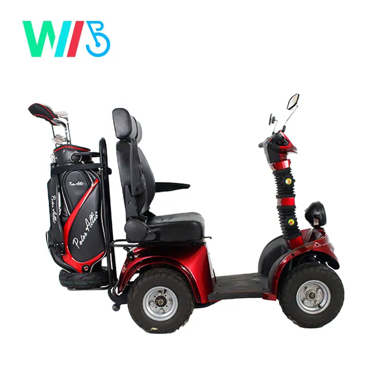 Outdoor 4-Wheel 2-Person Elderly Electric Scooter 2000W Power with 60V Voltage Disabled Handicapped Mobility Scooter Seniors