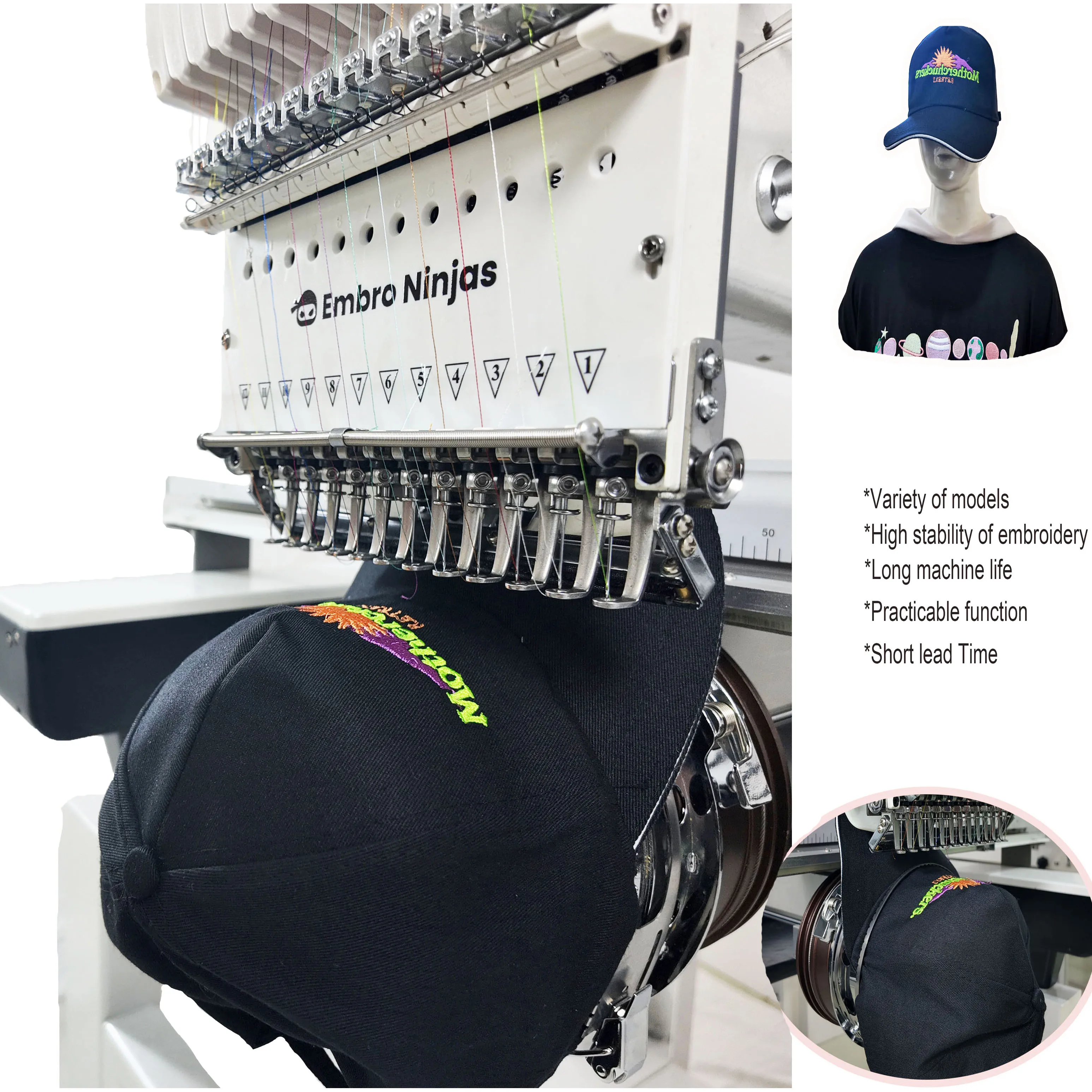 Цифровая многоигольная вышивальная машина