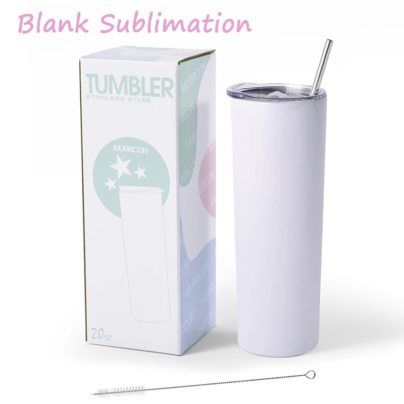 Fashion Music Straight Skinny Smart 20oz Stainless Steel Insulated Speaker Sublimation Tumbler with Speaker