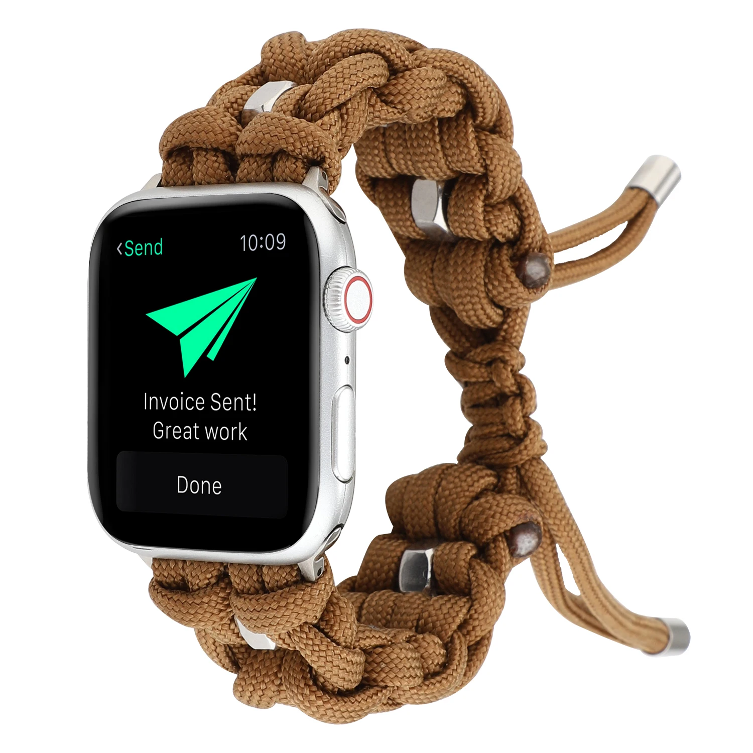 
Umbrella Rope Nylon Strap for Apple Watch 44mm 40mm 42mm 38mm iwatch 5/4/3/2/1 Outdoor Travel Adjustable Nylon Band Belt 