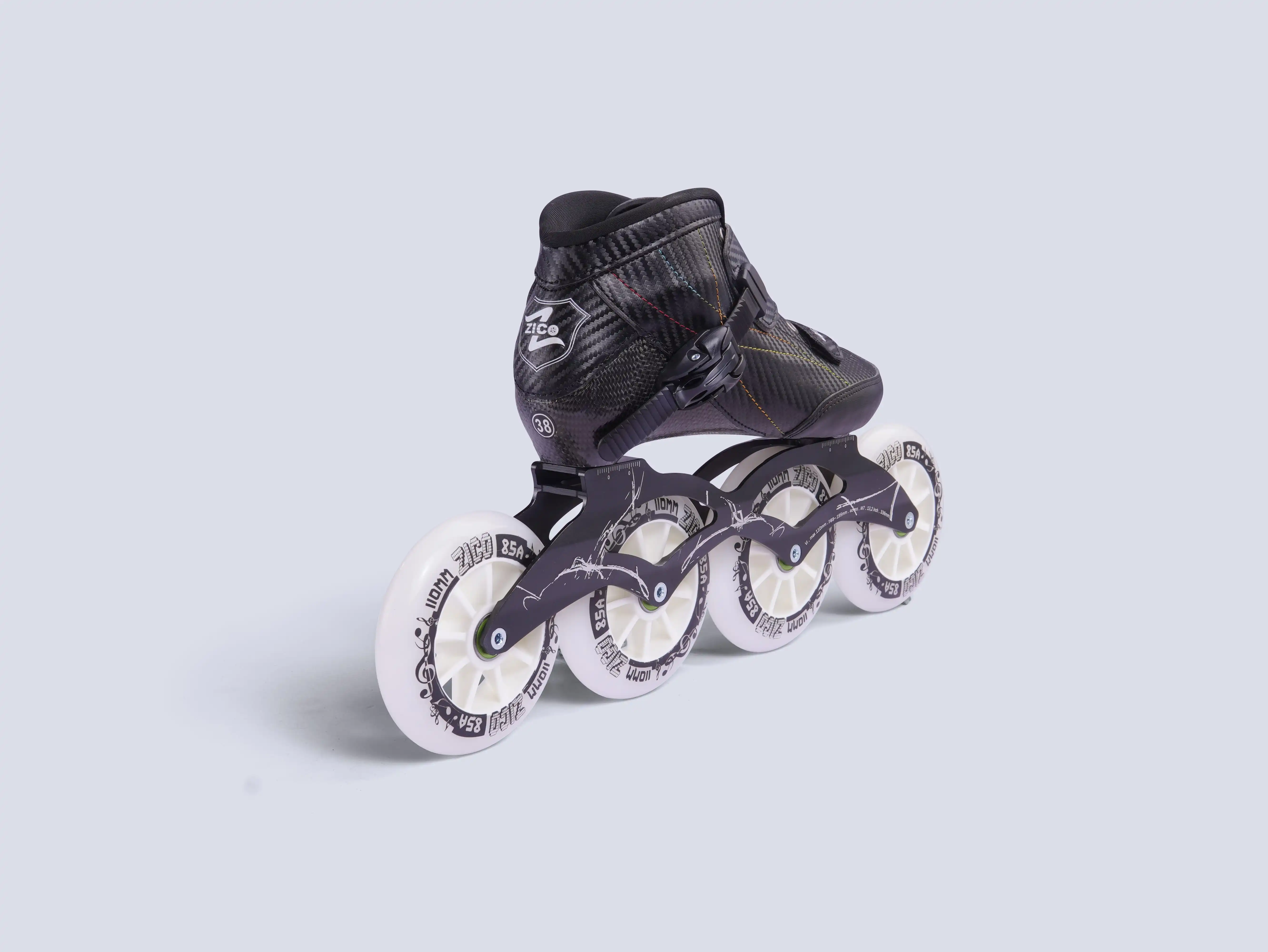 Carbon fiber 4 wheels speed skates inline professional