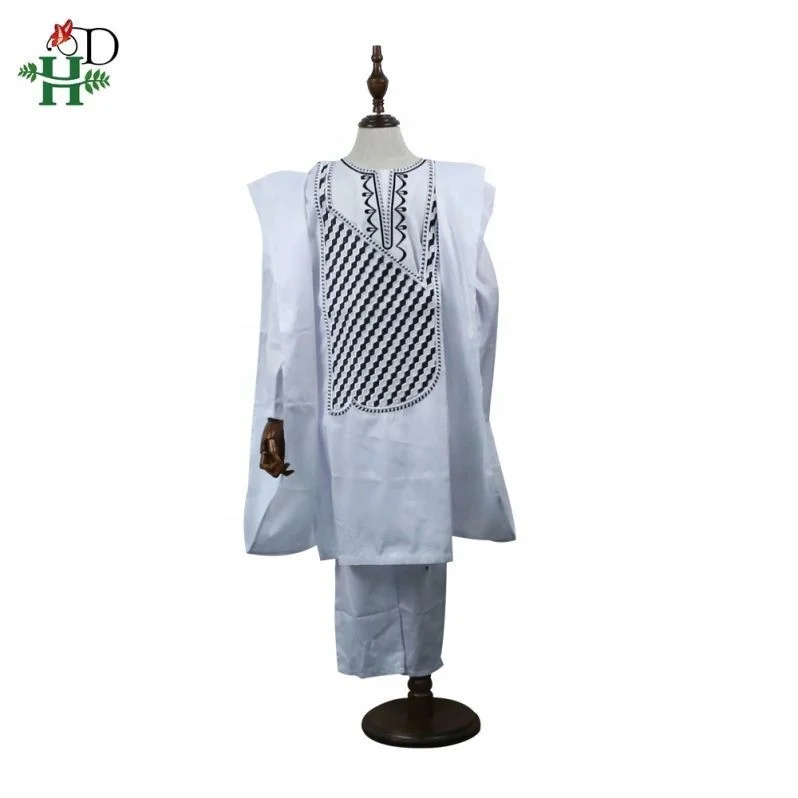 H&D Hot Selling African Style Shirt 3PCS with Pants for African Child Clothing