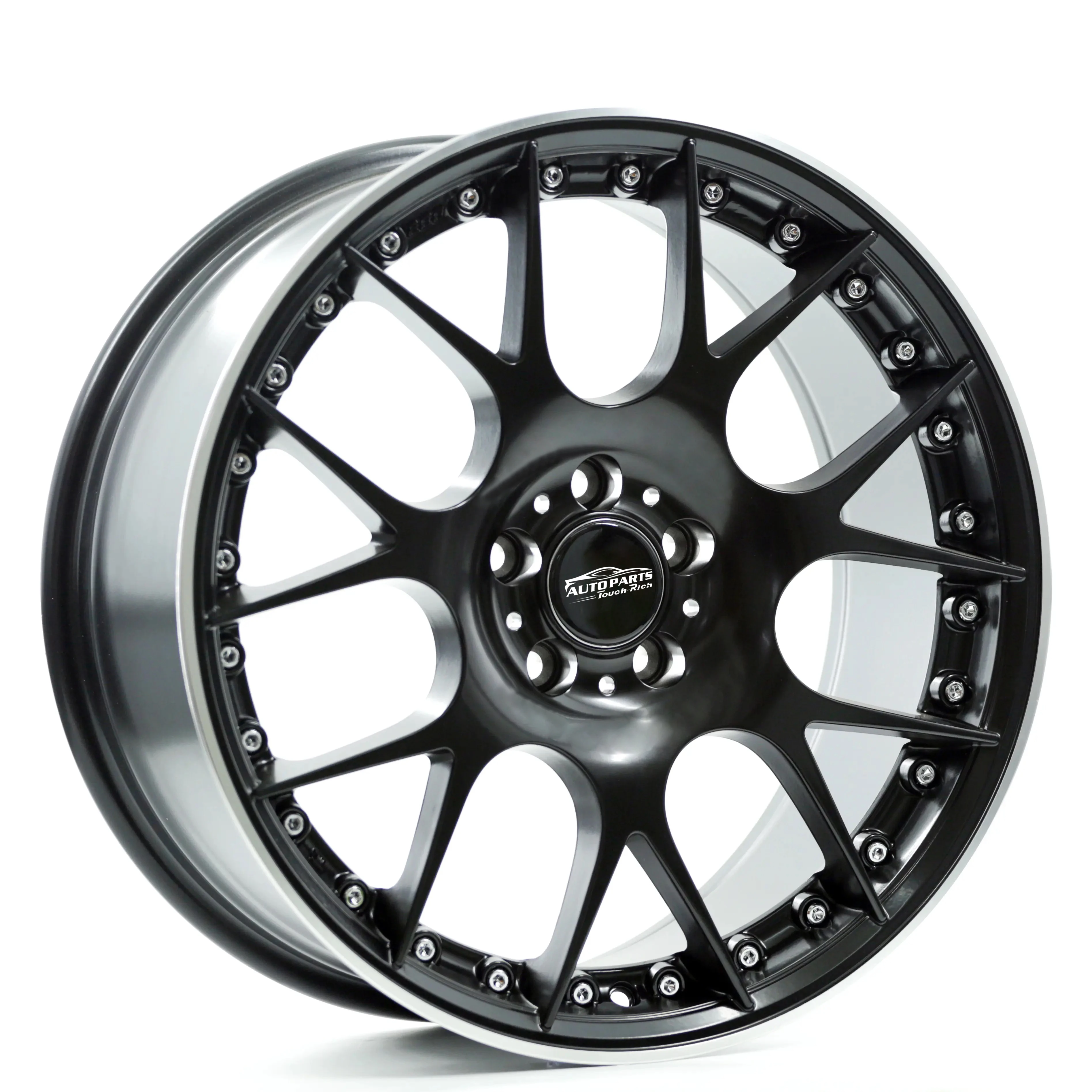 China Rayone Wheels Factory A048 Classical Mesh Design With Flat KS Center Cap For Passenger Car