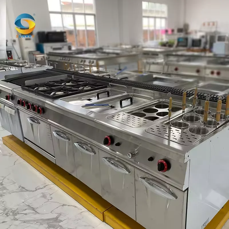 Gas Industrial Kitchen For Restaurants Commercial Kitchen Cooking,Automated Commercial Kitchen,Subway Restaurant Equipment