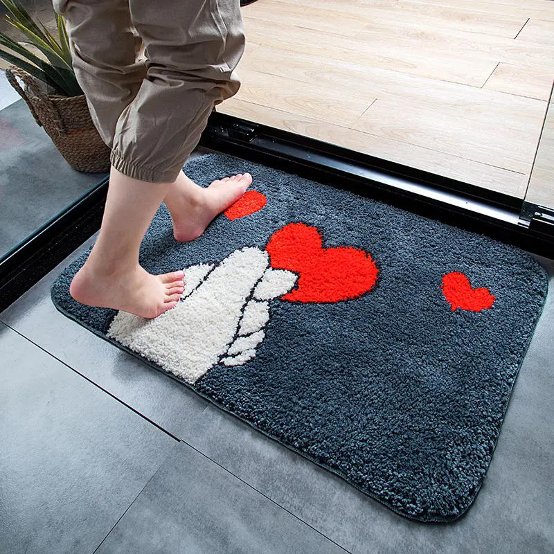 Toilet Carpet Bathroom Rug Anti Non Slip Shower Foot Bath Mat