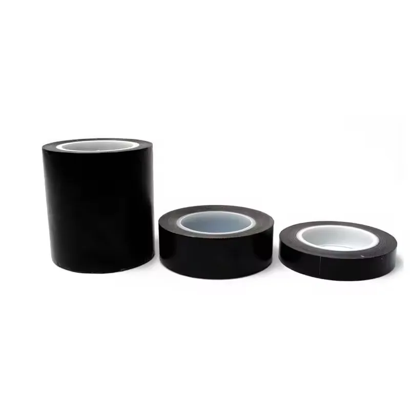 Customized high temperature heat resistant insulation black ptfe glass cloth silicone adhesive tape