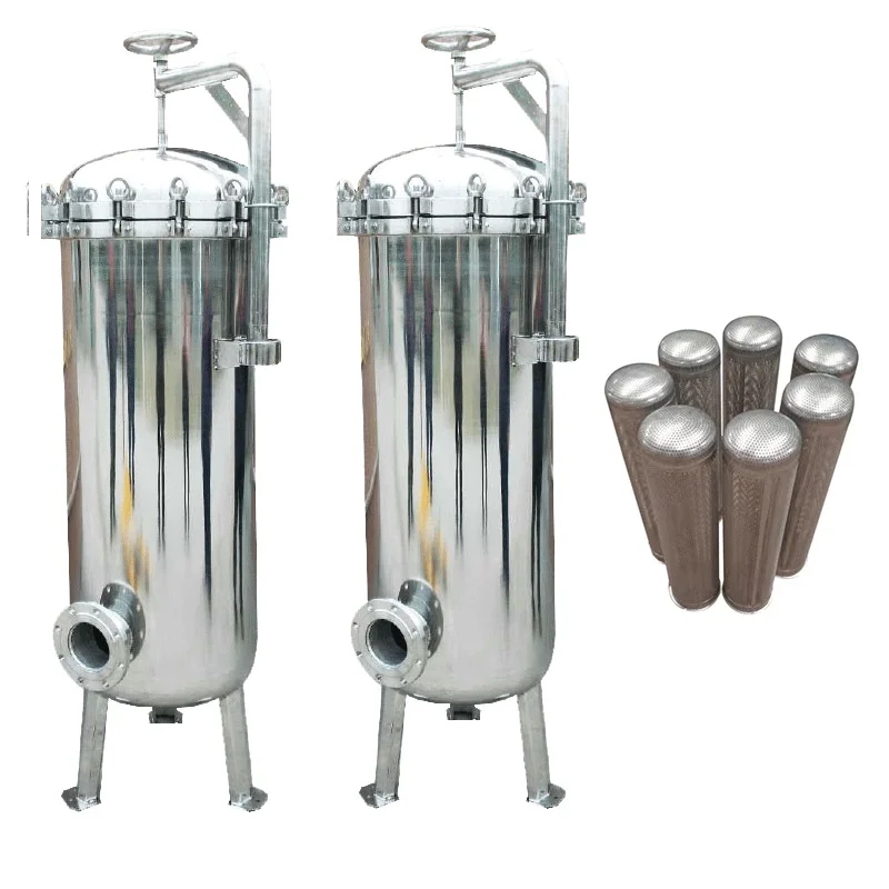 Фильтр для множества мешков, фильтрация #2 pp мешок, корпус фильтра для воды ss304 316, корпус фильтра из нержавеющей стали