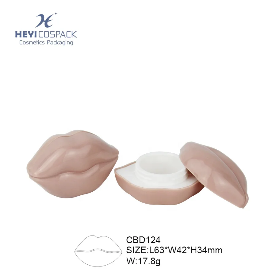 Пустая бутылка для губ 17,8 г, контейнер для макияжа, косметическая упаковка, Новая уникальная пластиковая Косметическая банка в форме губ
