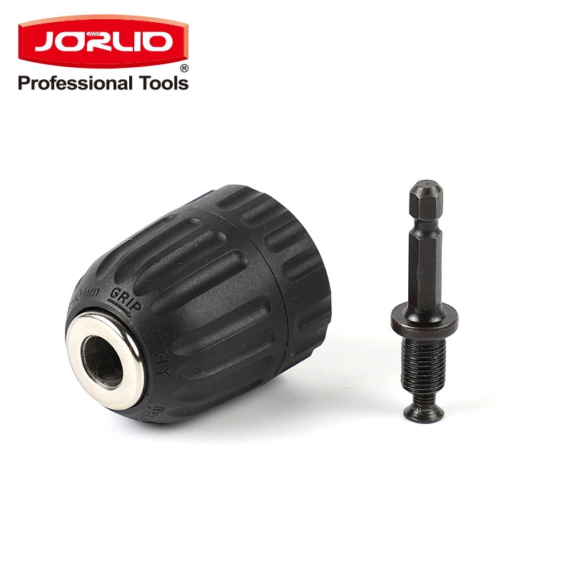 
Keyless Drill Chuck 0.8 - 10mm Clamping Range Adapter for Wrench Conversion Tool 