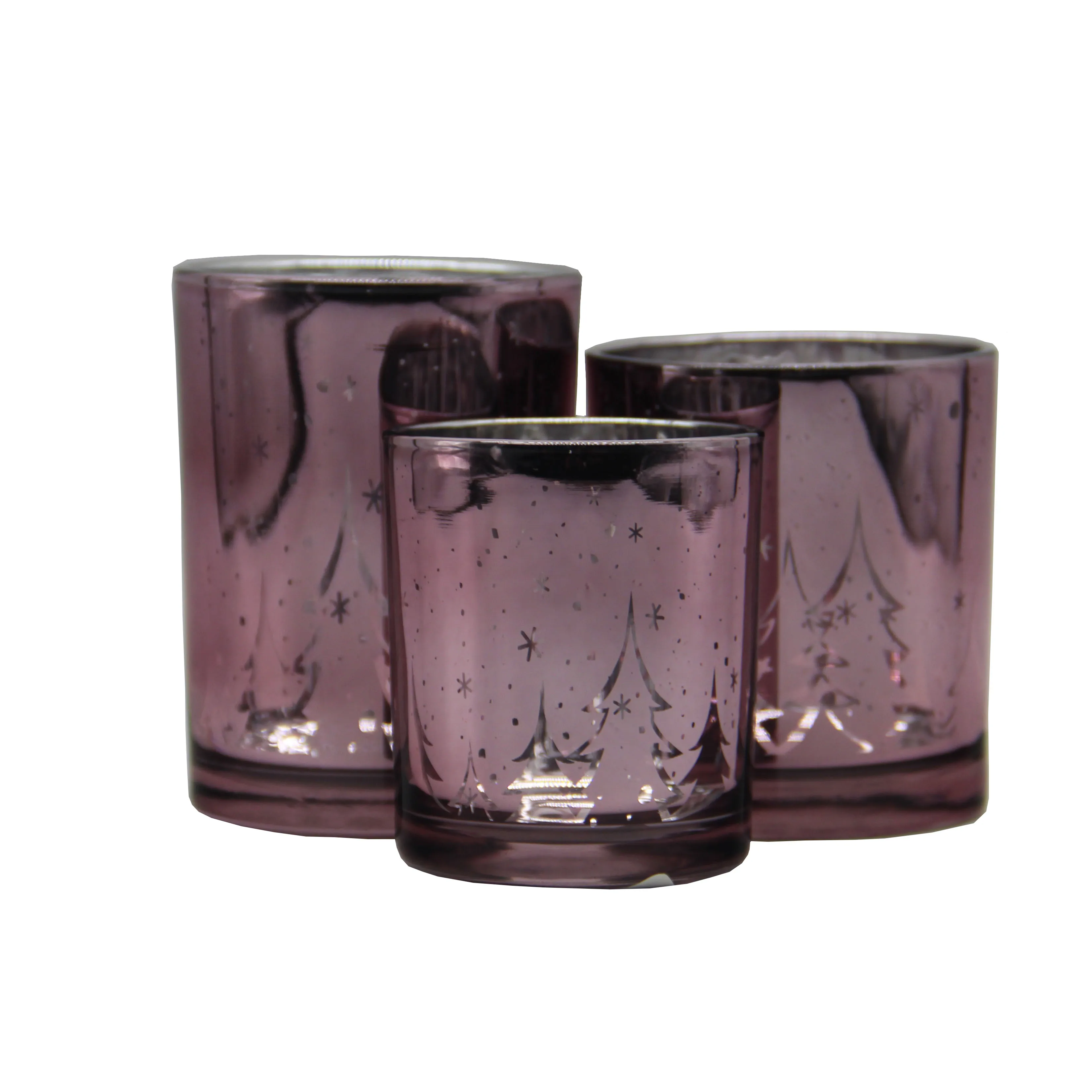 Розовый подсвечники набор чайных свечей с мерцающим светом Держатели