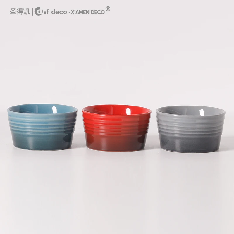 Kitchen Microwave Oven Bakeware Ceramic Cake Cup Bowl Cupcake Mould