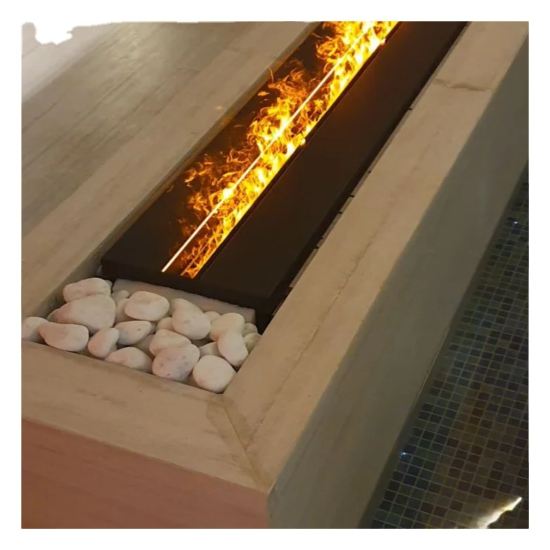 Современный Электрический Wi-Fi пульт дистанционного управления водяной паровой камин с реальностью пламени стальной вставкой для внутренней виллы линейный дизайнерский стиль