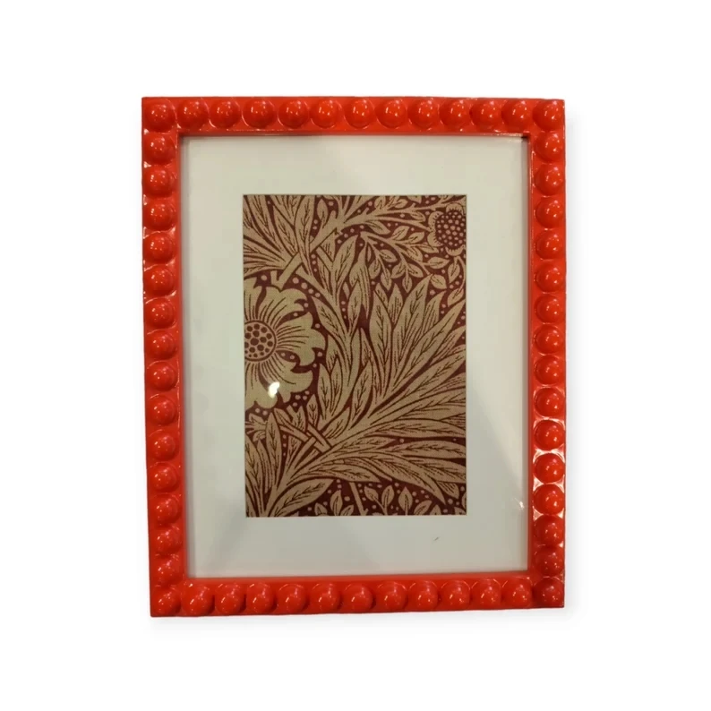 Beaded Wood Picture Frame Handmade Wooden Bobbin Frame Gift Photo Frame
